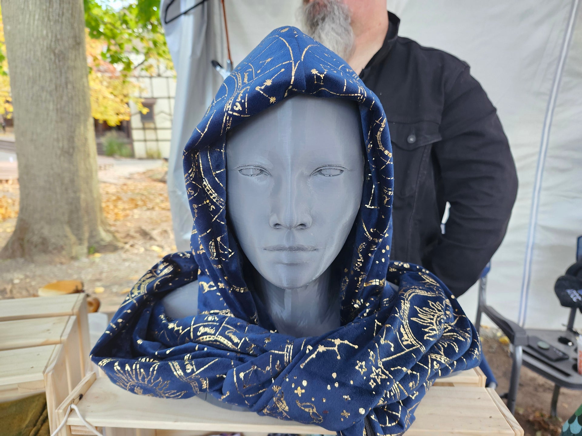 Fleece Zodiac Hooded Scarf image 0