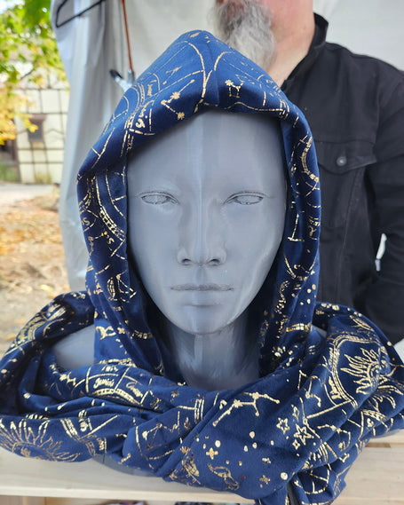 Fleece Zodiac Hooded Scarf image 0