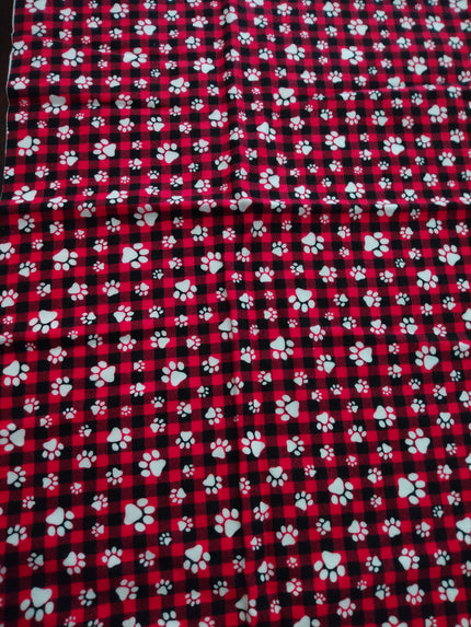 Plaid Paw Prints image 0