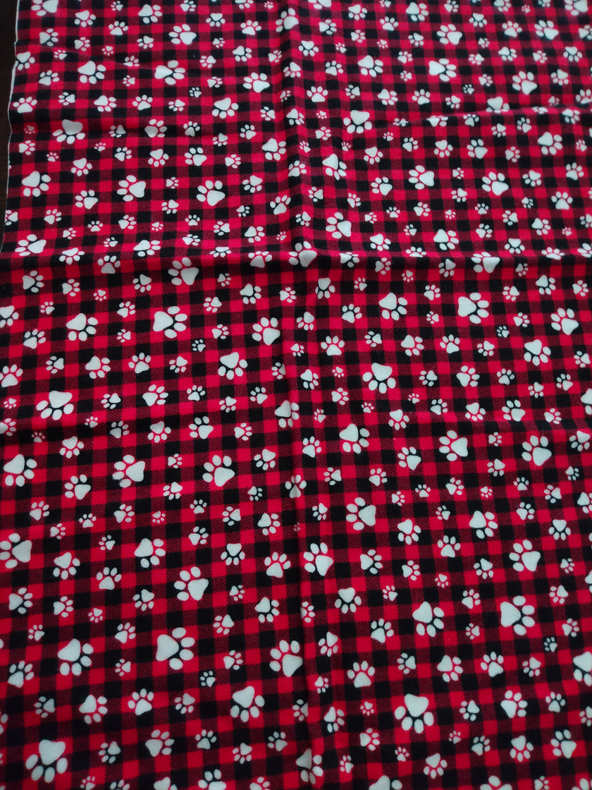 Plaid Paw Prints image 0